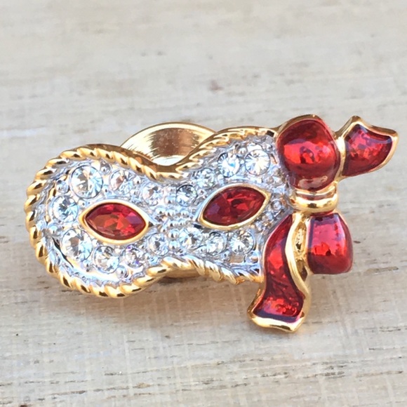 Swarovski masquerade brooch